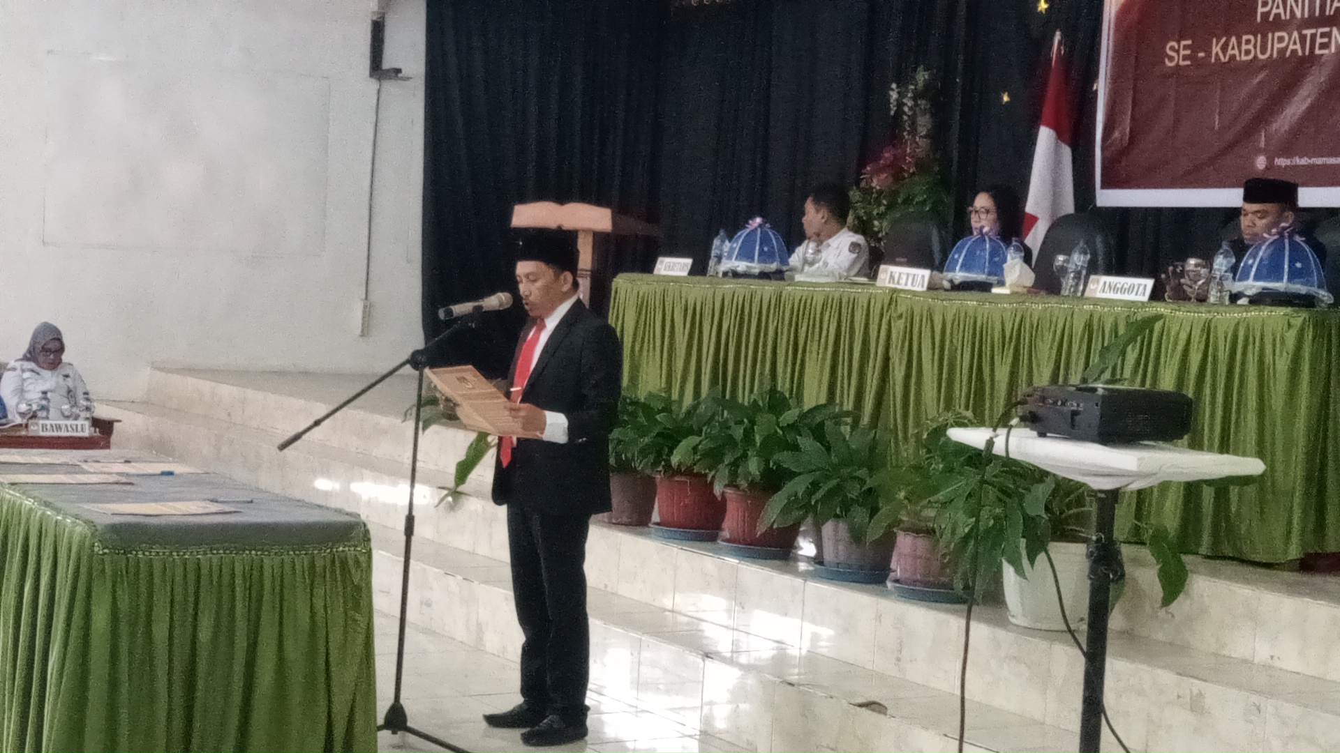 Ketua KPU Kabupaten Mamasa, Sumarlin.